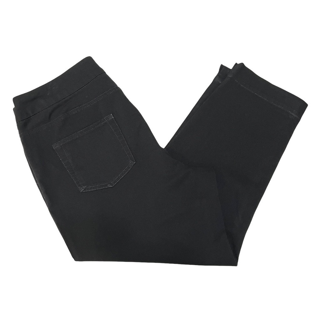 Soft Surroundings Black Stretchy Pull On Cropped Pants - Picture 4 of 11